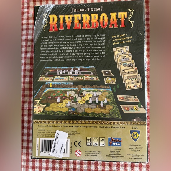Riverboat Board Game By Mayfair Games 2-4 Players New Mostly Sealed - Picture 3 of 8